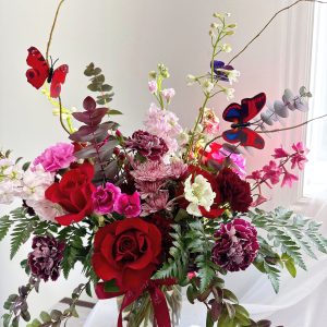 Country garden vase arrangement