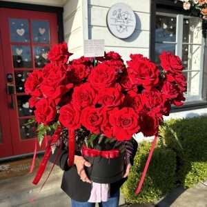Jumbo red rose box
